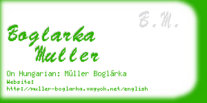 boglarka muller business card